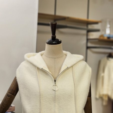 오링버클 퍼 후드 조끼