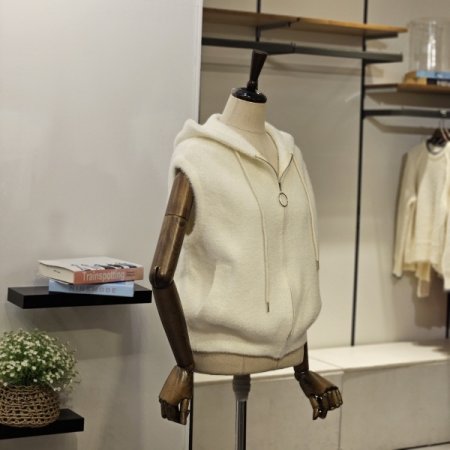 오링버클 퍼 후드 조끼