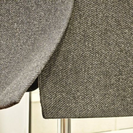 배색 투버튼 트윌 자켓