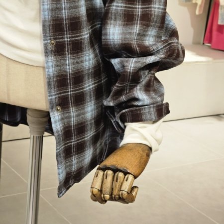 체크 박시 셔츠