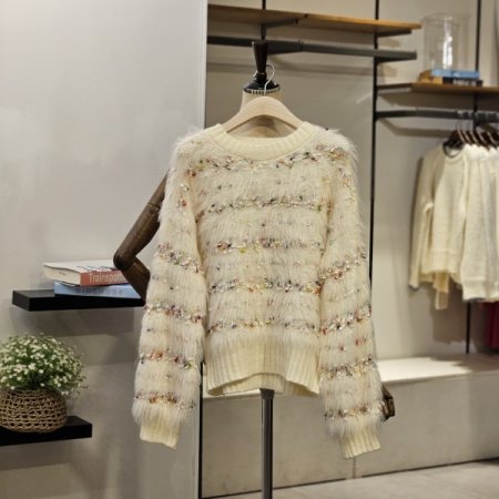 헤어리 퍼 니트