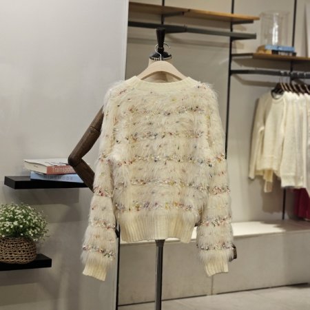 헤어리 퍼 니트