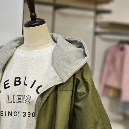 유프 후드 야상 점퍼