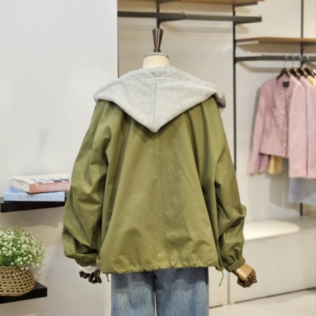 유프 후드 야상 점퍼