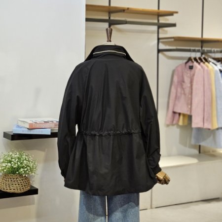 허리 스트링 홑곁 점퍼