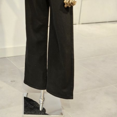 코인포켓 와이드 데님 팬츠