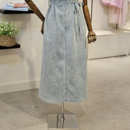 데님 롱 원피스