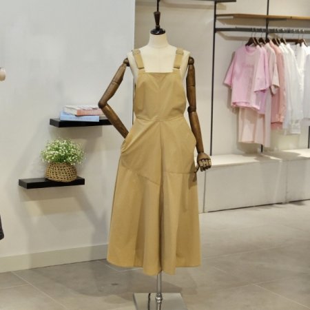 슬릿 오버롤 원피스