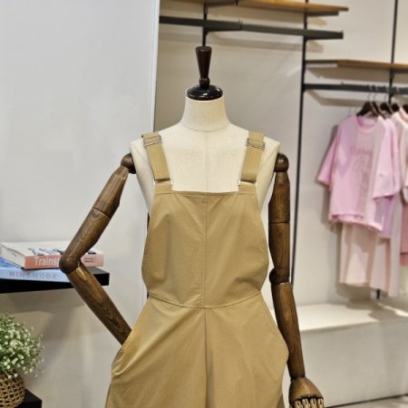 슬릿 오버롤 원피스