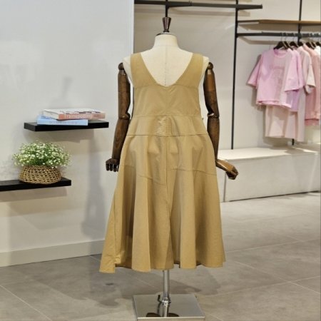 슬릿 오버롤 원피스