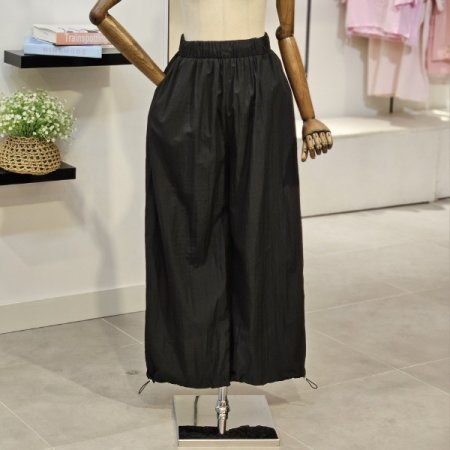 브이넥 블라우스 바지 세트