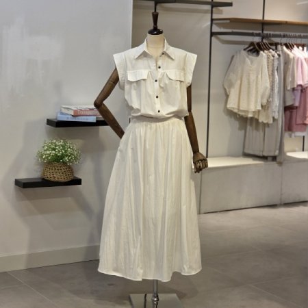 플레어 스커트 세트