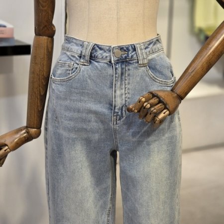 다트 포인트 보이핏 데님 팬츠