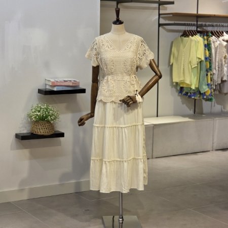 모지 니트 원피스 SET