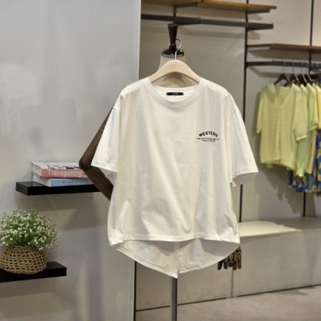 웨스턴 백패치 반팔 티셔츠