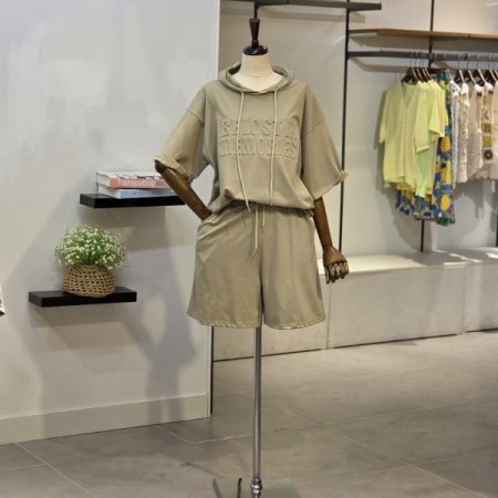 메모리즈 후드 반바지 세트