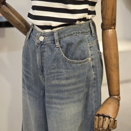 소피 와이드 데님 배기 팬츠