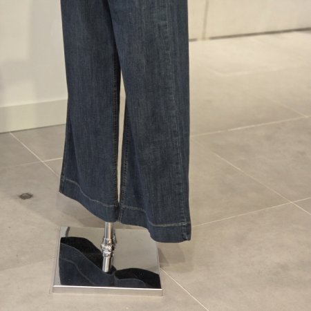 와이드 스판 데님 팬츠