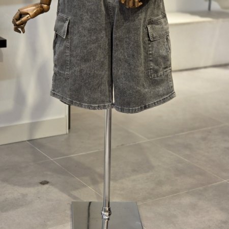 워싱 빈티지 버뮤다 팬츠