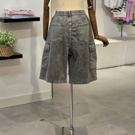 워싱 빈티지 버뮤다 팬츠