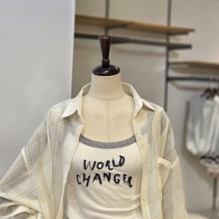 누리 스퀘어 체크 오버핏 남방