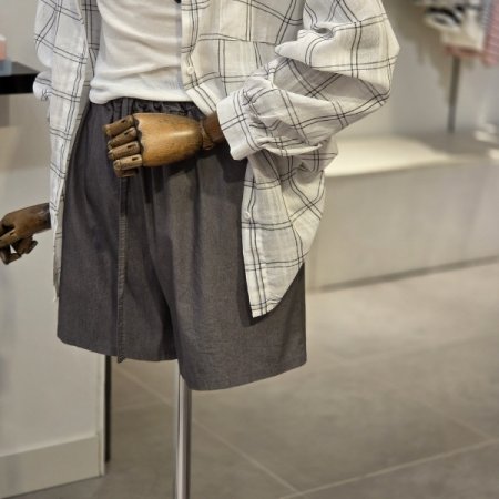 체크 오버핏 남방