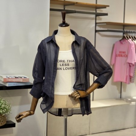 뒷 트임 단추 셔츠 세트