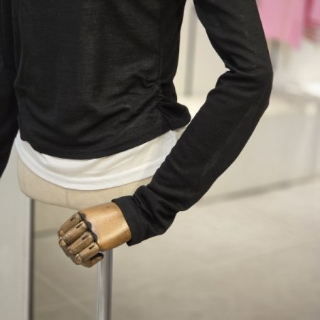 레이어드 보트넥 티셔츠