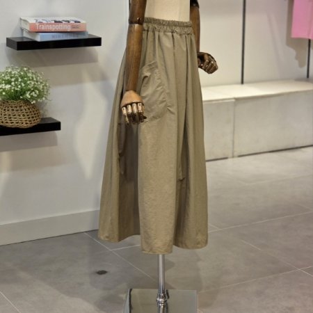 볼룬 포켓 롱 스커트