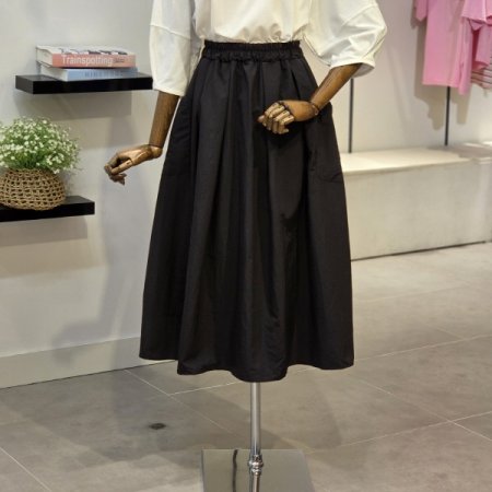 볼룬 포켓 롱 스커트