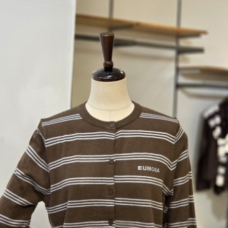 스트라이프 라운드 가디건