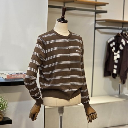 스트라이프 라운드 가디건