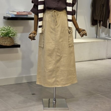 카코 H라인 밴딩 스커트