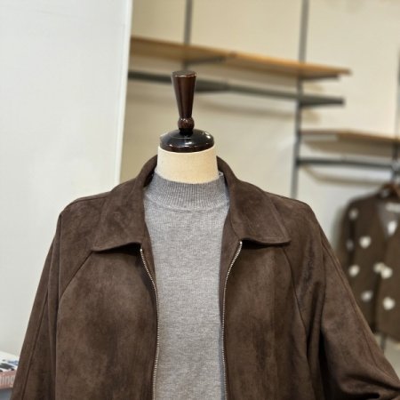 카라 스웨이드 점퍼