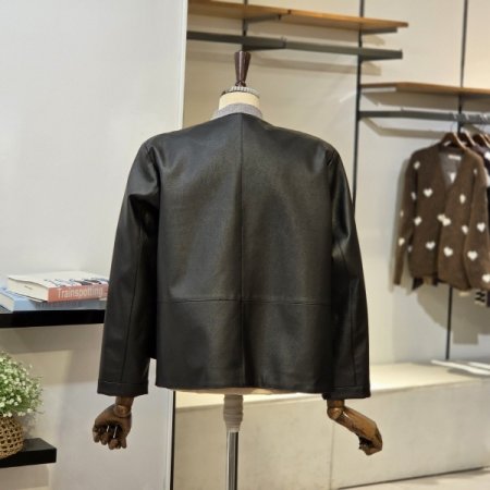 칼라 리스다크 레더 자켓