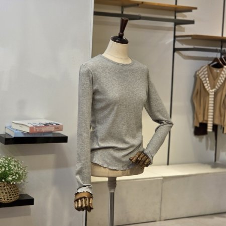 골지 프릴 티셔츠