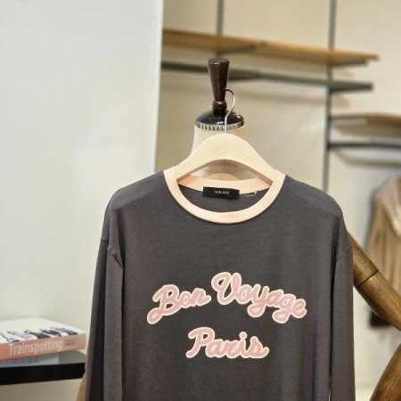 패리스 배색 모달 티셔츠