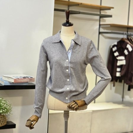 롤린 카라 니트 가디건