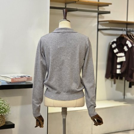 롤린 카라 니트 가디건