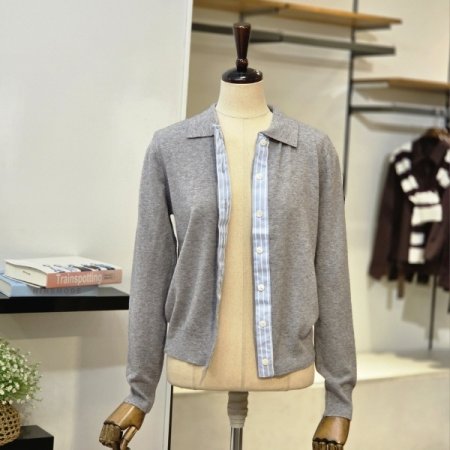 롤린 카라 니트 가디건