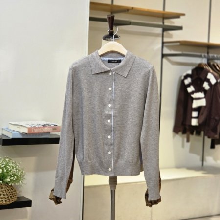 롤린 카라 니트 가디건