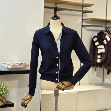 롤린 카라 니트 가디건