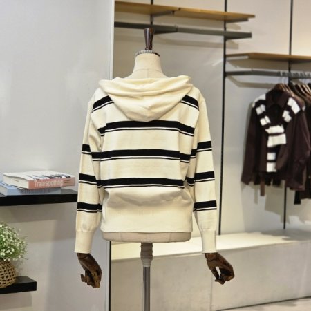 단가라 후드 가디건