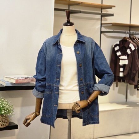 루즈핏 데님 자켓