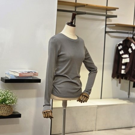 모달 라운드 슬림 티셔츠