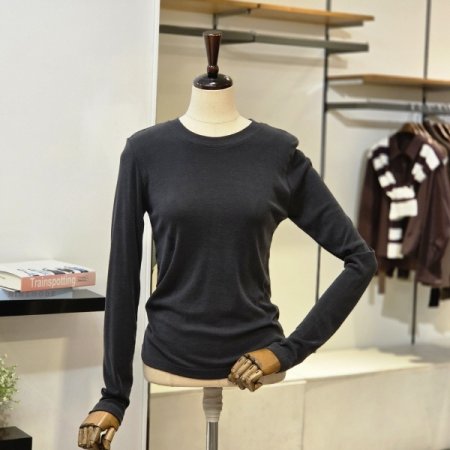 모달 라운드 슬림 티셔츠