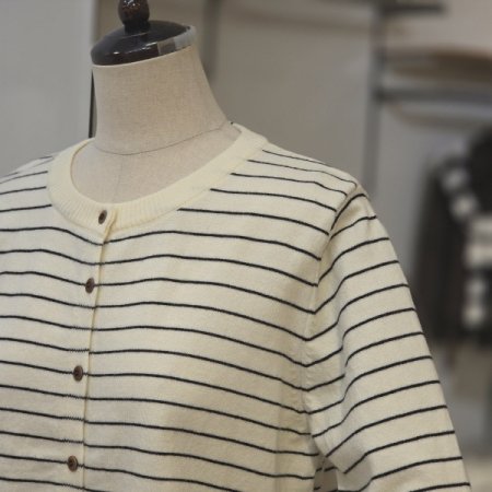 잔 스트라이프 가디건