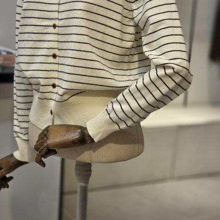 잔 스트라이프 가디건