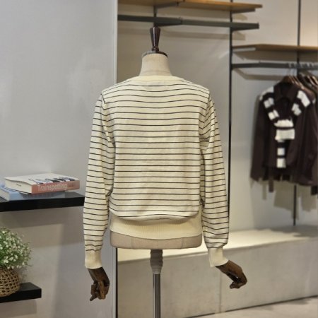 잔 스트라이프 가디건