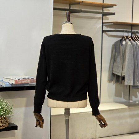 라인 니트 집업 가디건